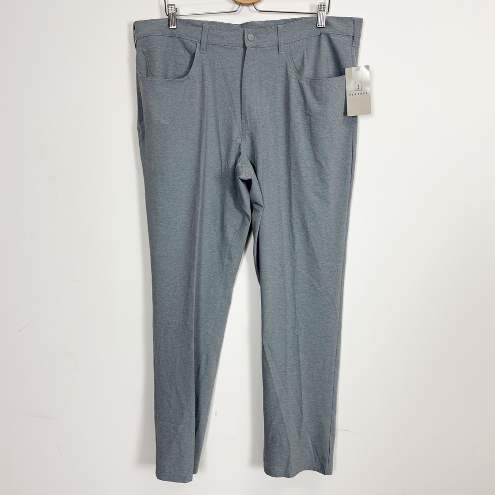 PGA Tour Pants Mens 38x32 Gray Stretch Golf Performance Pro NWT